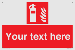 Custom Fire extinguisher Sign